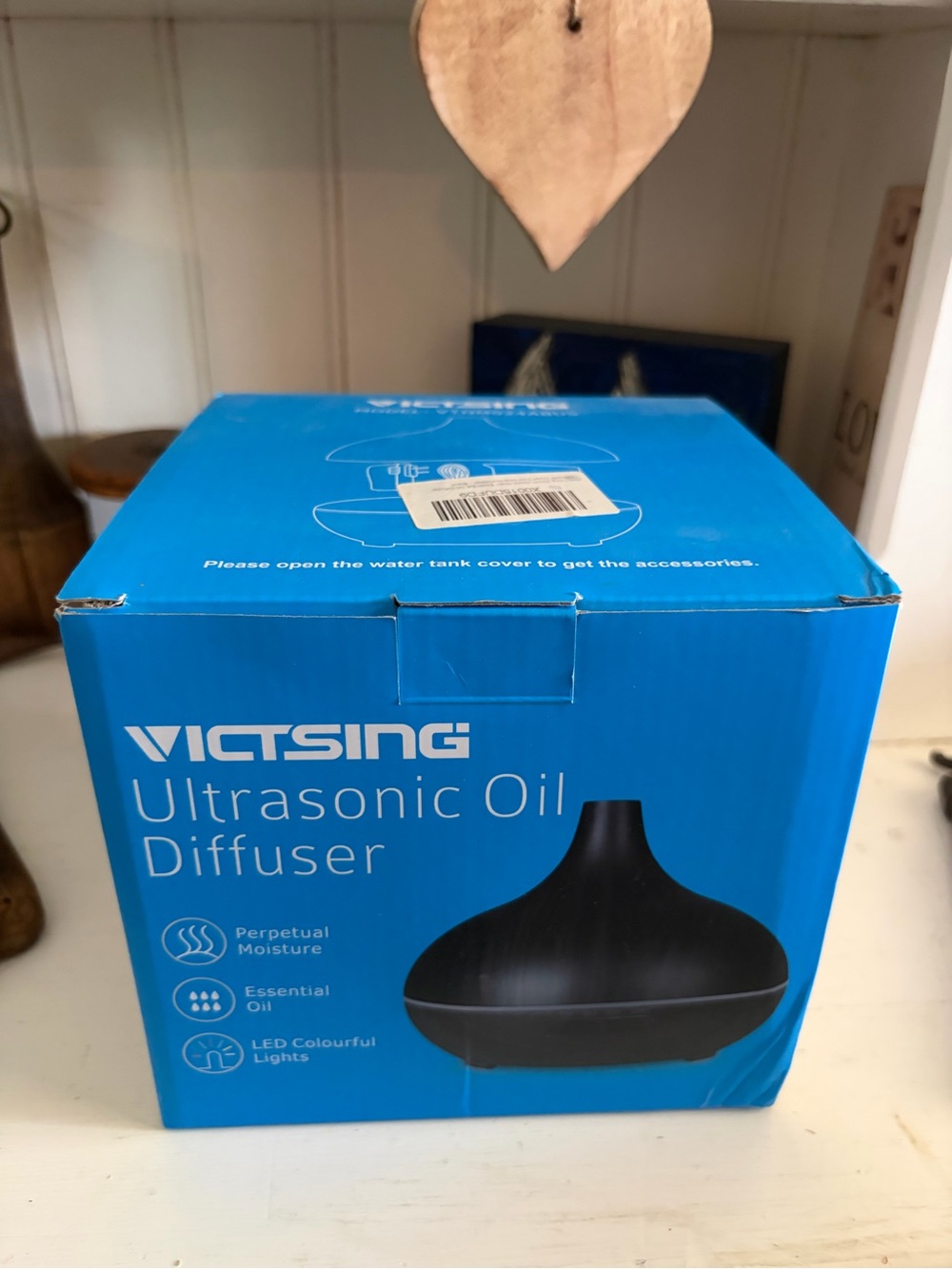 Victsing Brown Ultrasonic Oil Diffuser - Home Accents